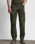 Olive Slim Fit Cotton Cargo