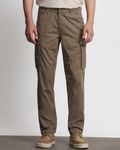 Khaki Slim Fit Cotton Cargo