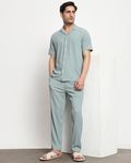 Green Relaxed Fit Drawstring Pants