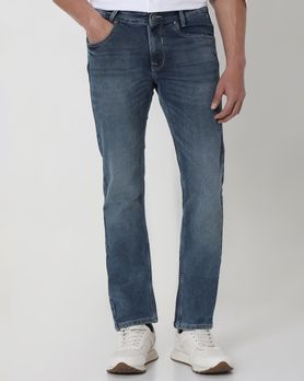 Blue Grey Super Slim Fit Denim Deluxe Stretch Jeans