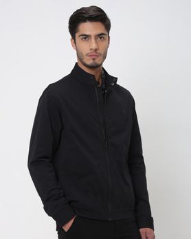 Black Lightweight Stretch Summer Jacket