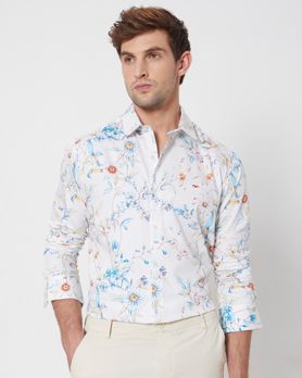 Multi Digital Print Slim Fit Casual Shirt