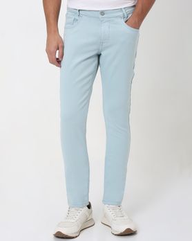 Light Blue Skinny Fit Superstretch Coloured Jeans