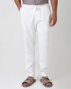 Off White Relaxed Fit Drawstring Trouser