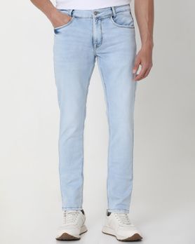 Light Blue Skinny Fit Denim Deluxe Stretch Jeans
