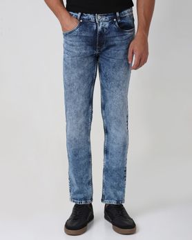 Mid Blue Super Slim Fit Denim Deluxe Stretch Jeans