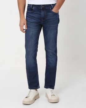 Dark Indigo Blue Narrow Fit Originals Stretch Jeans