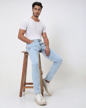 Light Blue Narrow Fit Originals Stretch Jeans