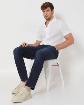 Blue Black Straight Fit Originals Stretch Jeans