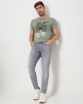 Grey Skinny Fit Originals Stretch Jeans