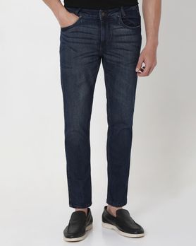 Blue Black Ankle Length Originals Stretch Jeans