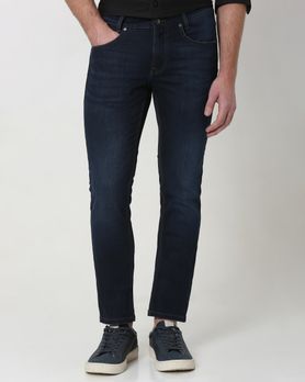 Dark Indigo Blue Super Slim Fit Originals Deluxe Stretch Jeans
