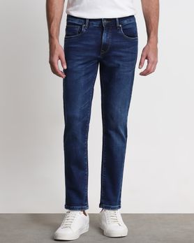 Dark Indigo Blue Ankle Length Denim Deluxe Jeans