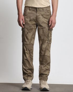 Khaki Slim Fit Cotton Cargo