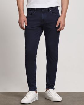 Deep Indigo Blue Ankle Length Jersey Denim
